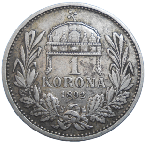 František Jozef I. 1 koruna 1892 KB