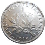 Francúzsko 1 Frank 1918