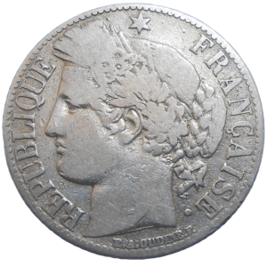 Francúzsko 1 Frank 1881 A