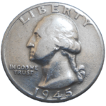 USA Quarter Dollar 1945