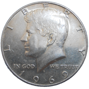 USA Half Dollar 1969 D