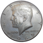 USA Half Dollar 1969 D