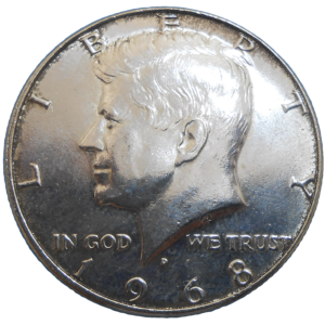 USA Half Dollar 1968 D