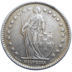 Švajčiarsko 1 Frank 1963 B