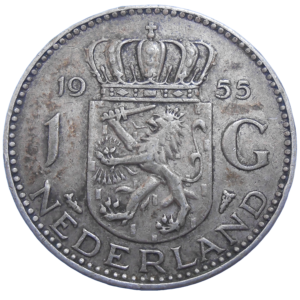 Holandsko 1 Gulden 1955