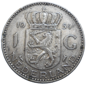 Holandsko 1 Gulden 1954