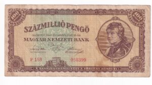 Maďarsko 100 Milińov Pengo 1946 P158