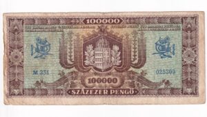 Maďarsko 100 000 Pengo 1945 M231