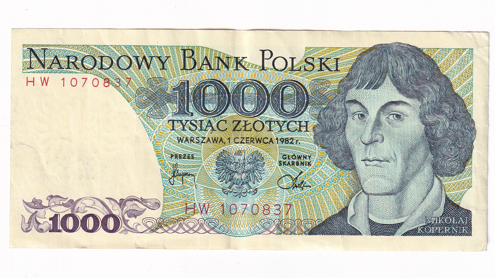 Poľsko 1000 Zlotych 1982 HW Poľsko 1000 Zlotych 1982 HW