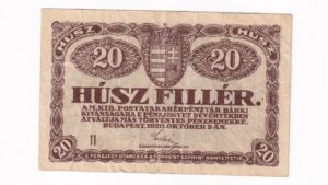 Maďarko 20 Fillér 1920