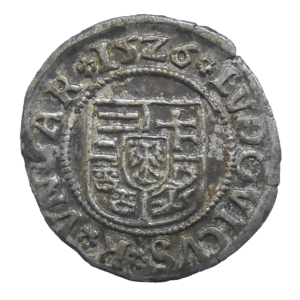 Ľudovít II. Jagelovský Denár 1526 KA