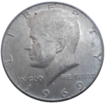 USA Half Dollar 1969 D