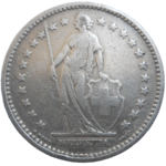 Švajčiarsko 2 Frank 1907 B