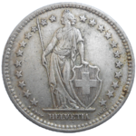 Švajčiarsko 2 Frank 1939 B