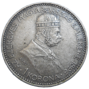 František Jozef I. 1 koruna 1896 výročná