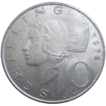 Rakúsko 10 Schilling 1972
