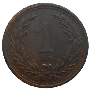 František Jozef I. 1 Fillér 1896 KB