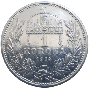 František Jozef I. 1 koruna 1914 KB