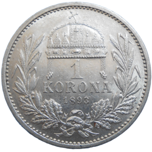 František Jozef I. 1 koruna 1893 KB