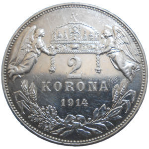František Jozef I. 2 koruna 1914 KB