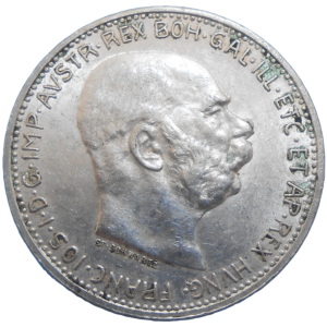 František Jozef I. 1 koruna 1914 bz