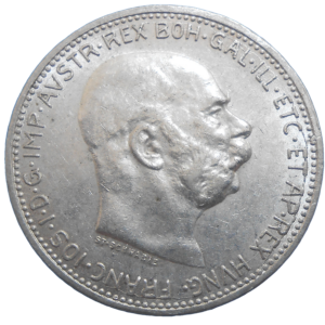 František Jozef I. 1 koruna 1915 bz