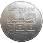 Rakúsko 100 Schilling 1975