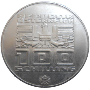 Rakúsko 100 Schilling 1976