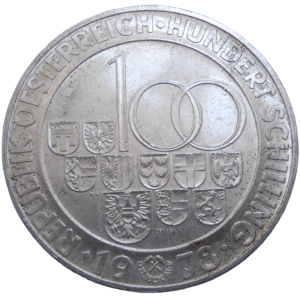 Rakúsko 100 Schilling 1978
