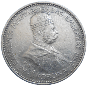 František Jozef I. 1 koruna 1896 výročná