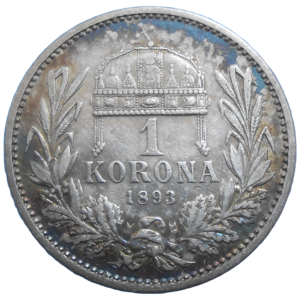 František Jozef I. 1 koruna 1893 KB