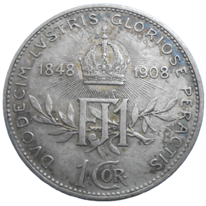 František Jozef I. 1 koruna 1908 Jubilejná