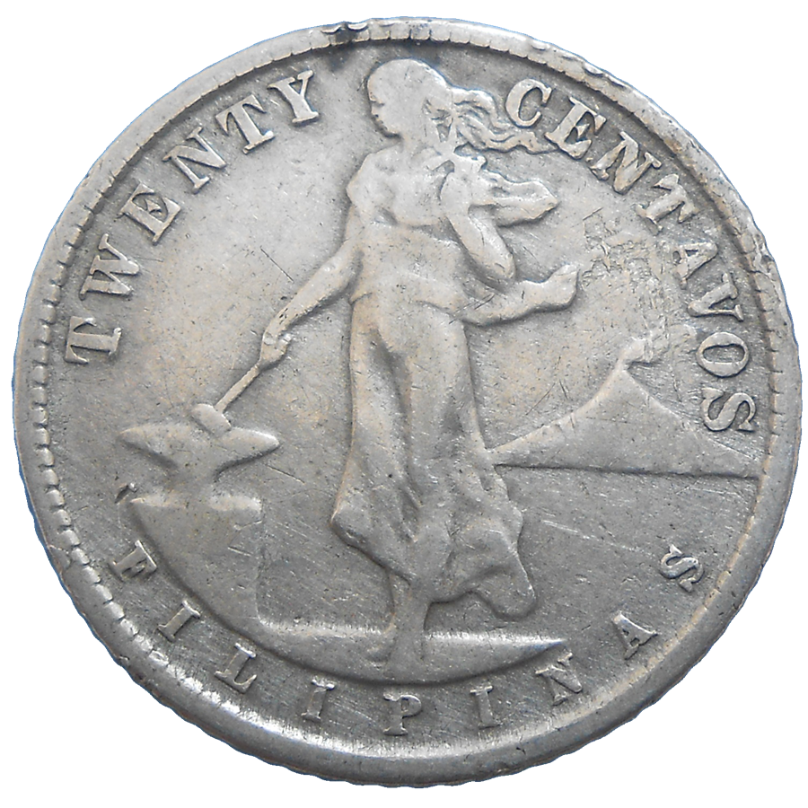 Filipíny 20 Centavos 1944 D Filipíny 20 Centavos 1944 D