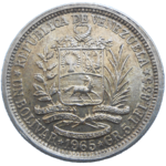 Venezuela 1 Bolivar 1965