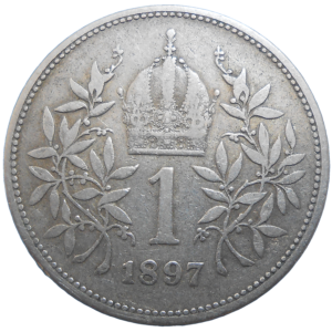 František Jozef I. 1 koruna 1897 bz
