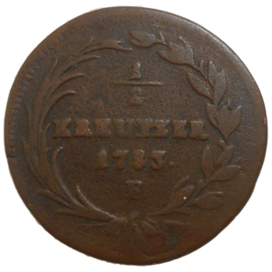 Jozef II. 1/2 grajciar 1783 F