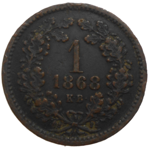 František Jozef I. 1 grajciar 1868 KB