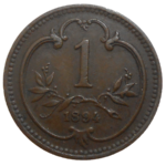 František Jozef I. 1 Heller 1894 bz