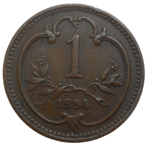 František Jozef I. 1 Heller 1894 bz