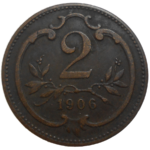 František Jozef I. 2 Heller 1906 bz