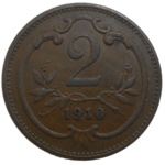 František Jozef I. 2 Heller 1910 bz
