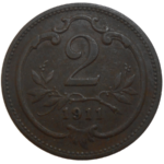 František Jozef I. 2 Heller 1911 bz