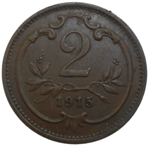 František Jozef I. 2 Heller 1915 bz