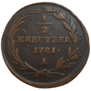 Jozef II. 1/2 grajciar 1781 A