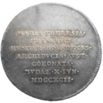 František II. Korunovačný žetón 1792