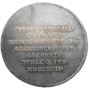 František II. Korunovačný žetón 1792
