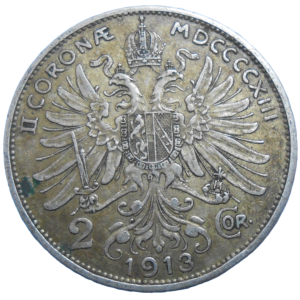 František Jozef I. 2 Koruna 1913 bz