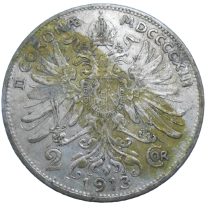 František Jozef I. 2 Koruna 1913 bz