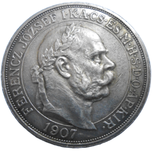František Jozef I. 5 Koruna 1907 KB Korunovačná