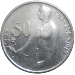 50 KČS 1947 3. výročie SNP